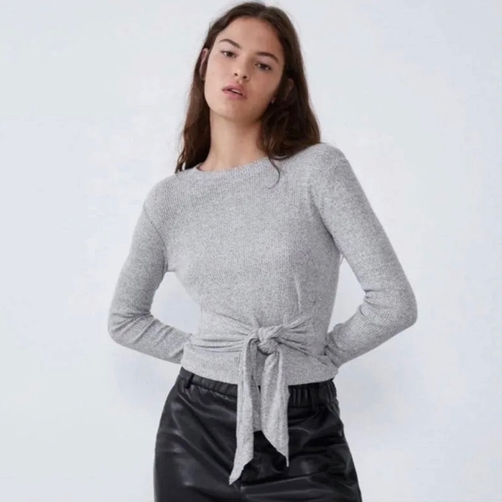 ZARA | Ultra Soft Tie Waist Sweater